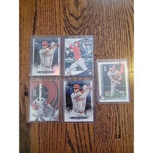 Shohei Ohtani Baseball Card Lot 5 Cards Los Angeles Angels Dodgers Topps Insert